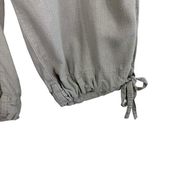 Cabela's Tan Linen Viscose High Rise Lightweight Capri Casual Pants Size 10 - Picture 4 of 9